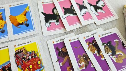 Kartova hra pre deti / kvarteto 'go fish', 