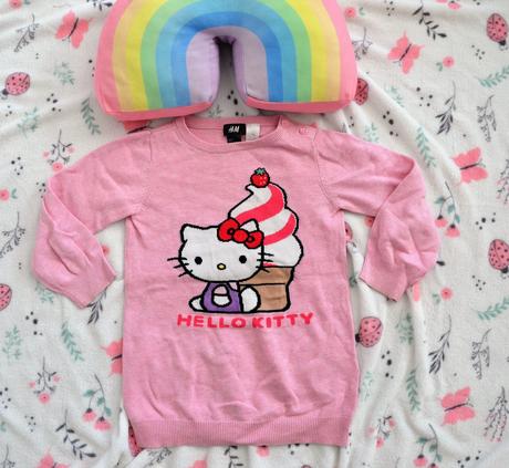 Svetrík hello kitty-110/116, h&m,110