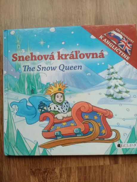 Kniha v angličtine pre deti snehová kráľovná,