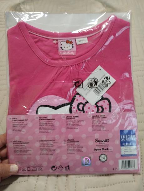 Tričko s dlhým rukávom, hello kitty . 98/104, 104