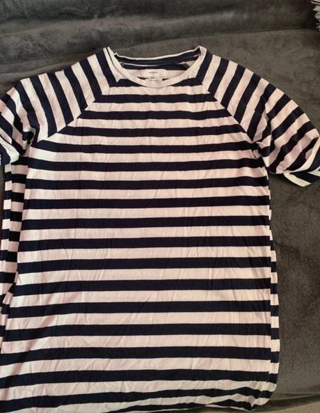 Dlhé šaty pružkované s rozporkom, reserved,s