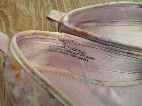 Kvetinkové balerínky h&m veľ 29, h&m,29