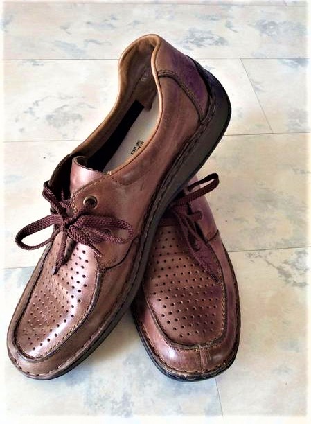 Celokožené poltopánky, rieker,45