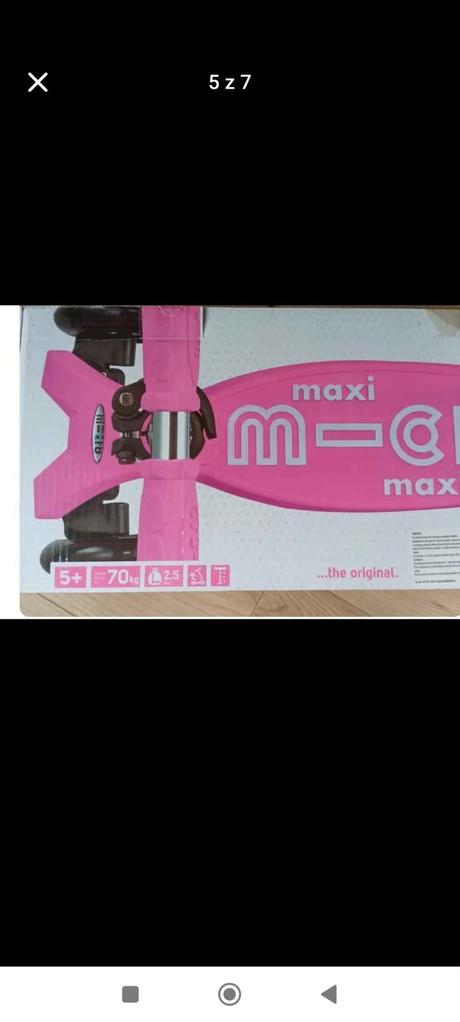 Kolobežka micro ružovej farby pre dievčatá, micro