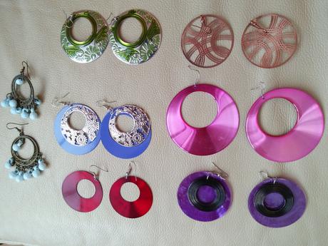 Okrúhle náušnice 7ks, 