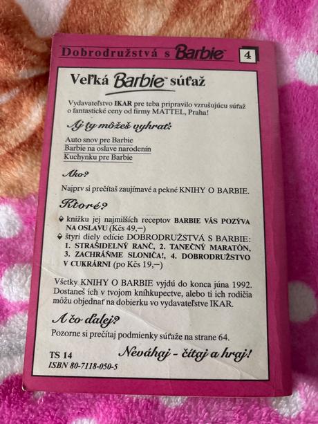 Kniha barbie dobrodružstvá v cukrárni,