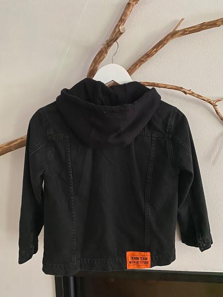 Riflová oteplená bunda, zara,128