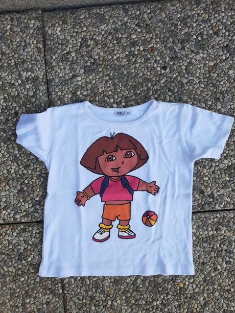 Biele tričko s dorou velk. 122., 122