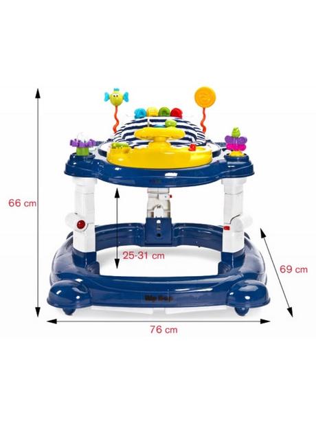 Toyz detské chodítko hiphop 3v1 červené,