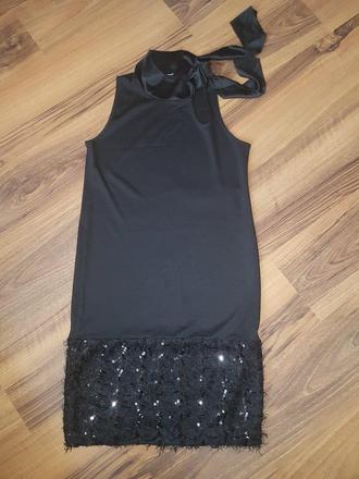 Šaty s flitrami, calzedonia,l