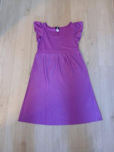 Plisované šaty, h&m,152