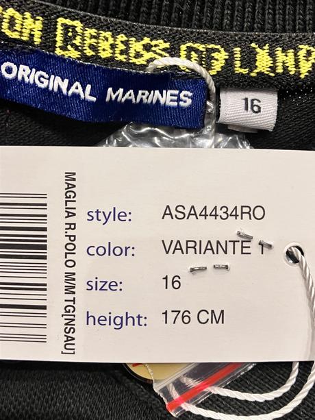 Chlapčenské polo tričko bordovo-čierne (16 r.), original marines,176