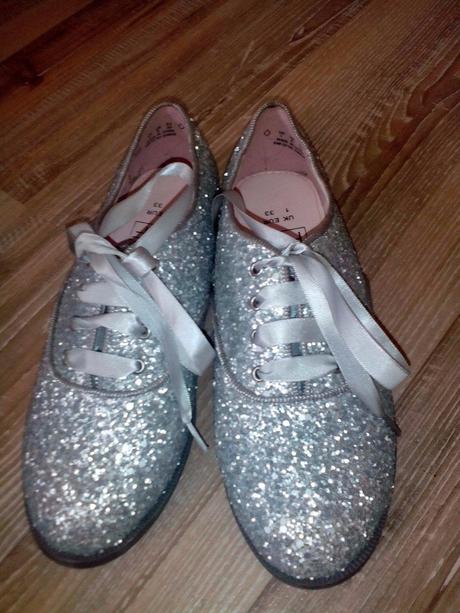 Trendy strieborné topánky  - veľ. 33, f&f,33