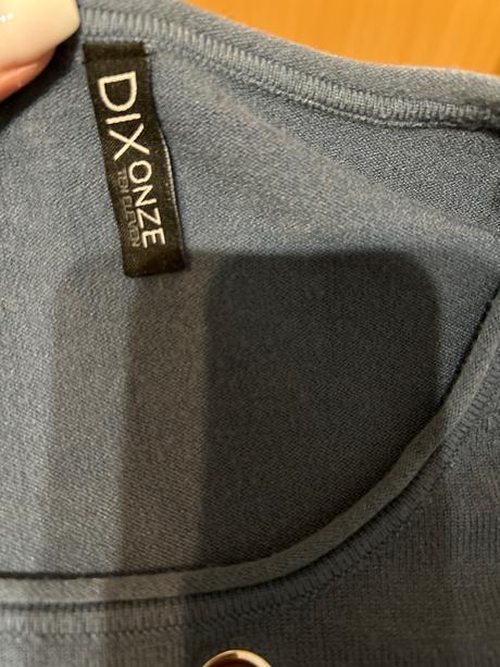 Modré pulóvrové šaty, xl
