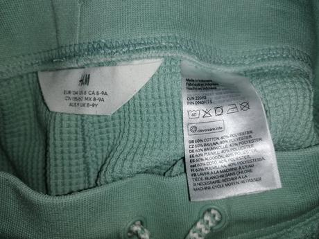 Rebrované tepláky, h&m,134