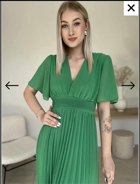 Plesové plisované šaty, 