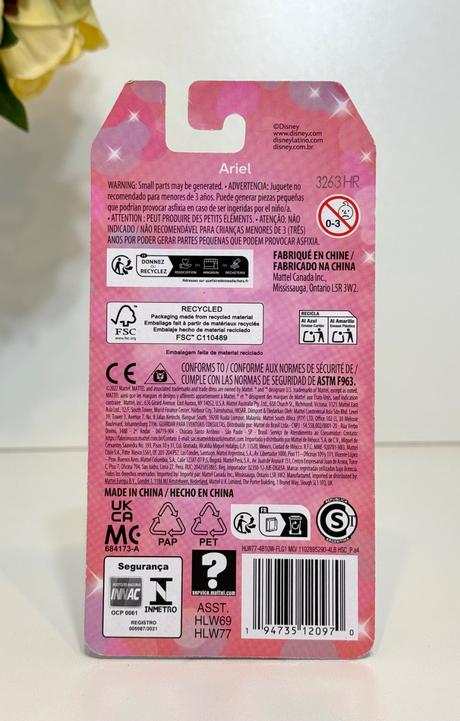 Disney ariel malá bábika 10cm, 