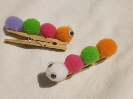 Hracka stonozka pom pom stipec,