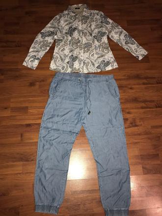 Dámsky set - košeľa + nohavice, 40