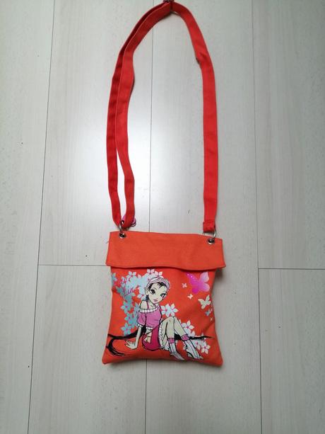 Kabelka pre dievčatka oranžová, 