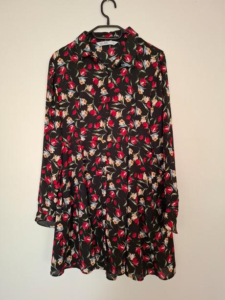 Kvetované košeľové šaty zara, zara,l