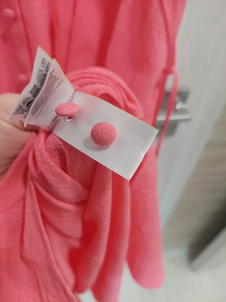 Krásne korálové šaty m&s vhodné na dojčenie, marks & spencer,5xl
