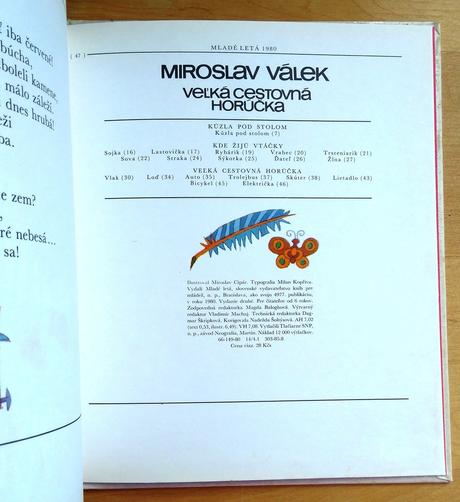 Veľká cestovná horúčka, vybrané spisy, miroslav vá,