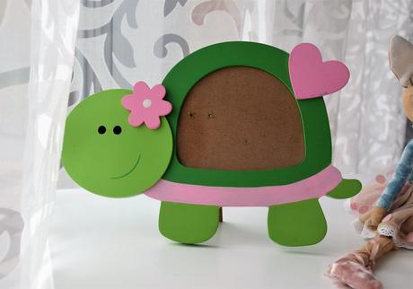 Drevený fotorámik korytnačka, 