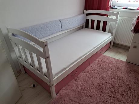 Detská postel masiv pre dievča od 3 rokov, šírka (cm): 80,dĺžka (cm): 180