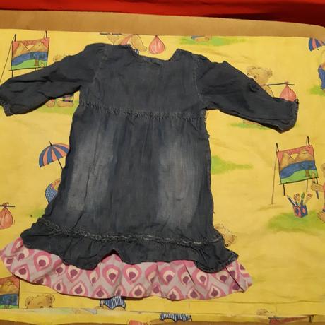 Ryflove koselove šaty pre dievcenske, 116