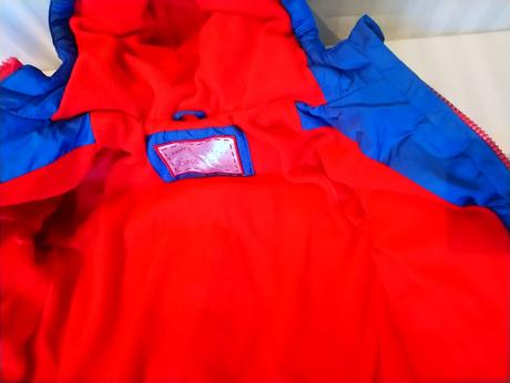 Detská modrá zimná bunda, m, 86