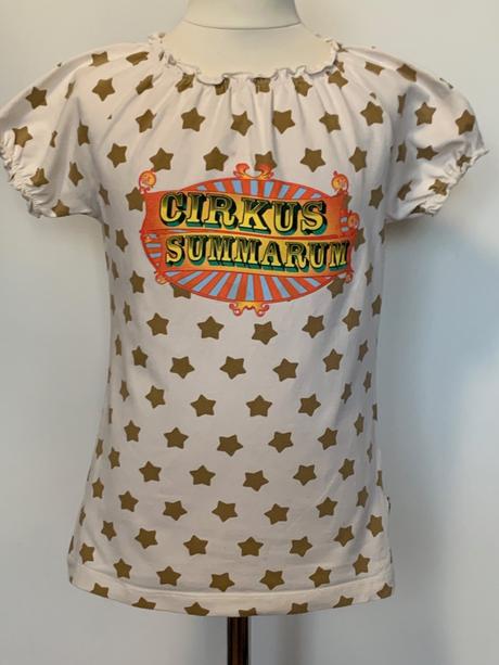 Pompdelux tričko s nápisom cirkus summarum, pompdelux,134