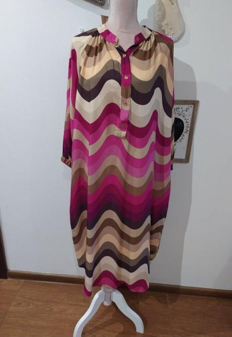 Košeľové oversize šaty,