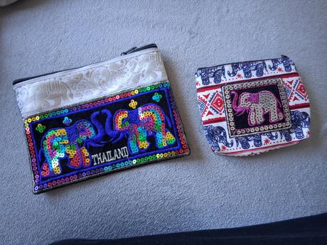 Peňaženka taška thailand flitre slon ako nová, 