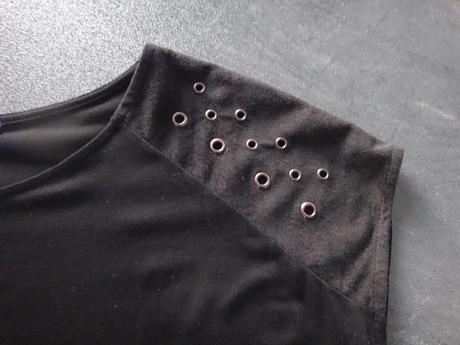 Tričko s nitmi na pleciach, camaieu,m