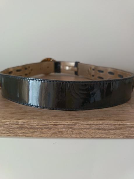 Versace damsky lakovany kozeny opasok, versace