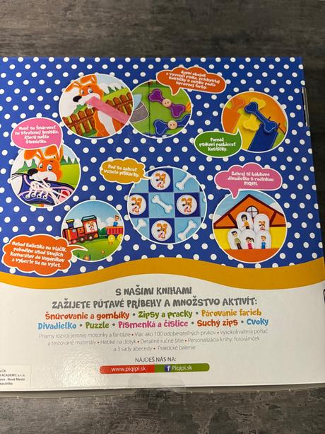 Piqipi interaktívna kniha šteniatko pc 50 eur, 