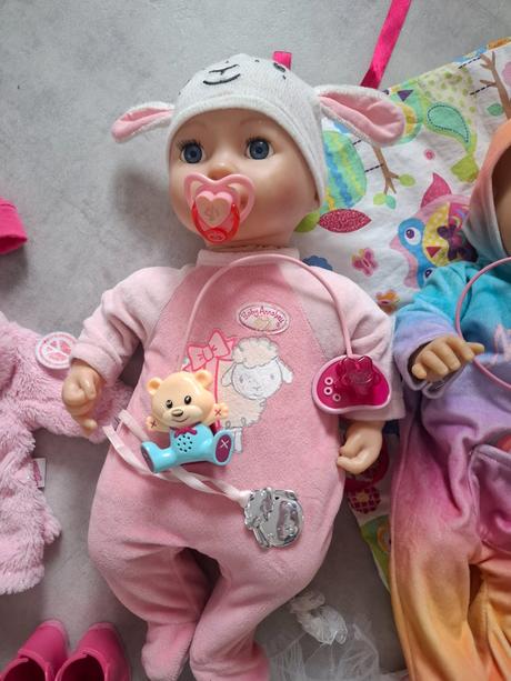 3 baby annabell , baby born + oblečenie a doplnky,
