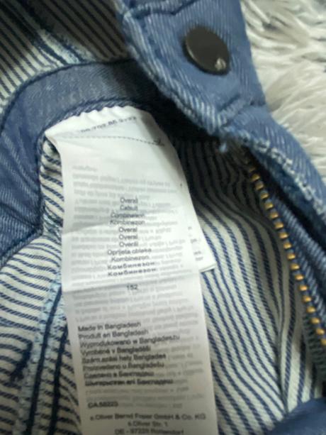 Dievčenský tenký riflový overal, s.oliver,152