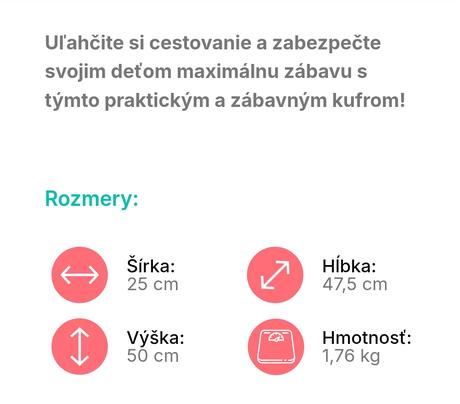 Kolieskový kufor/odrážadlo molto, 