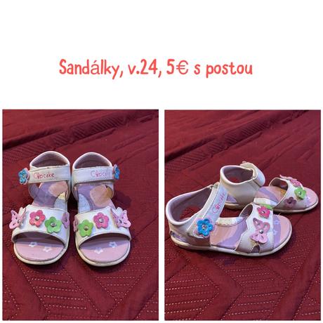Dievcenske sandalky, cupcake,24