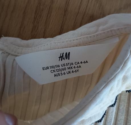 Dievčenský top, h&m,110