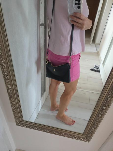 Crossbody kožená kabelka, ralph lauren