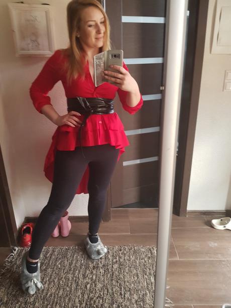 Predlzena kosela s volanom, m / s / xs