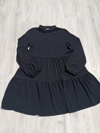 Čierna tunika/šaty, h&m,146