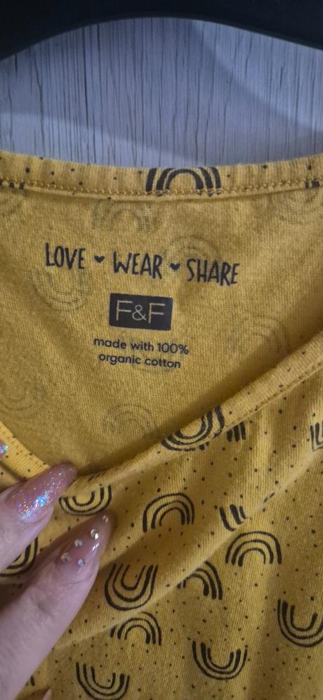 Bavlnené šaty s krátkym rukávom, f&f,146