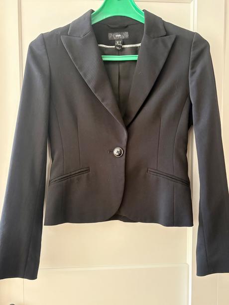 Čierny kostým h&m 34, h&m,34