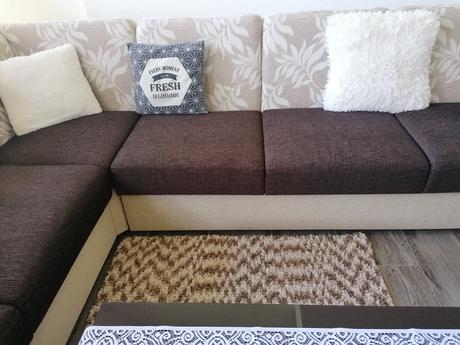 Puffy ručne vyrobený koberec /koberček /predložka, 