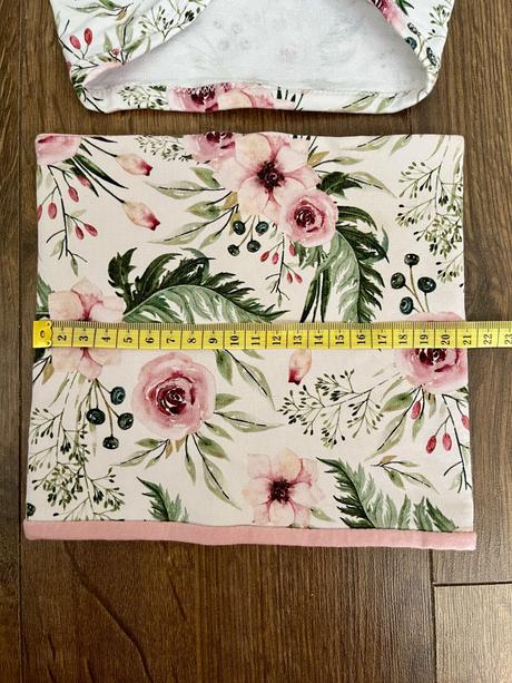 Ručne šitý set turbanová čiapka a nákrčník, 104