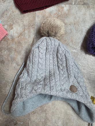 Sivá čiapka hm 110/128, h&m,110